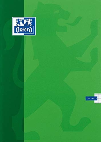 Oxford 100100853 Classique Cahier broché 24 x 32 cm 192 pages grands carreaux seyès Couleurs Aléatoires