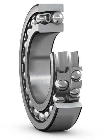 SKF 1314 Double Row Self-Aligning Bearing, ABEC 1 Precision, Open, Steel Cage, Normal Clearance, Metric, 70mm Bore, 150mm OD, 35mm Width