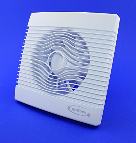 Premium Badventilator mit Timer/Nachlauf Badlüfter Lüfter Ventilator weiß Front Ø 100 mm 10 cm PremiumTS Wandlüfter Ventilator Einbaulüfter Bad Küche
