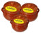 PENTOLA BOMBATA TERRACOTTA CON COPERCHIO CM 26
