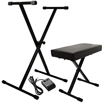 OnStage On-Stage KPK6520 Keyboard Stand/Bench Pack with KSP20 Sustain Pedal