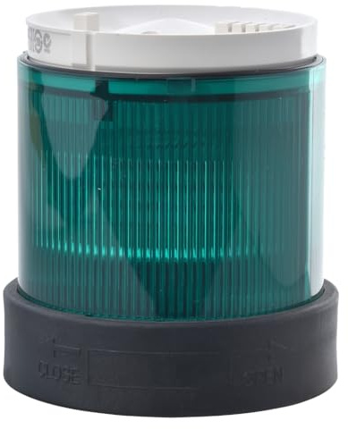 Schneider Electric - Harmony XVB Universal Illuminated Unit For Modular Tower Lights, Plastic, Ø70, Steady, Integral LED, 24V AC/DC, XVBC2B3, Green