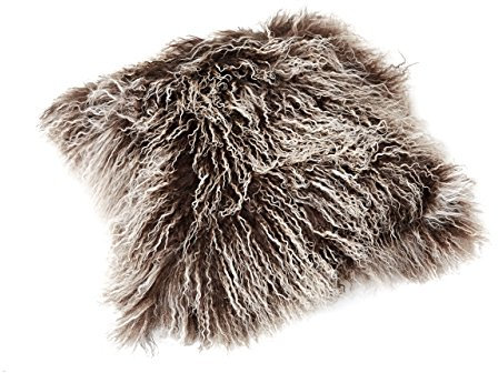 Reissner Lammfelle Tibet Lammfell Kissenbezug langflorig 30x30cm JYB12 Farbe Cappuccino (Tops)