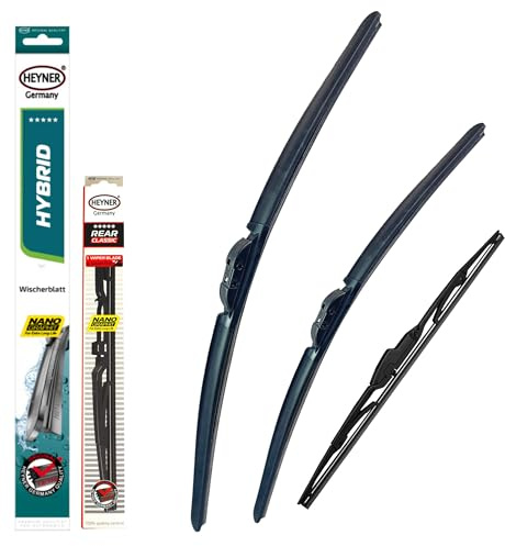 HEYNER Wiper Blades Fits Citroen C4 Picasso 2006-2013 Hybrid Full Set Wipers Replacement HH3230SLBL14HRC