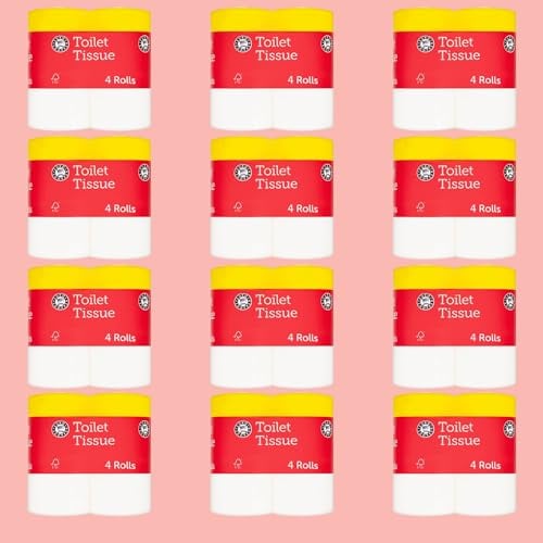 Euro Shopper Toilet Tissue 4 Rolls (Pack of 12 x 4pk)
