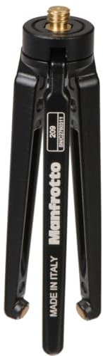 Manfrotto 209 Treppiede da Tavolo Senza Testa, Nero