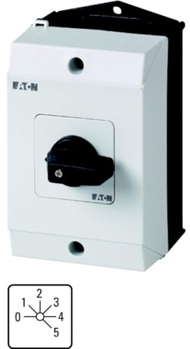 Eaton Moeller Nockenschalter, 1-polig / 20A, 690V (Volts), 6-Stufen, 45°-Wurfwinkel
