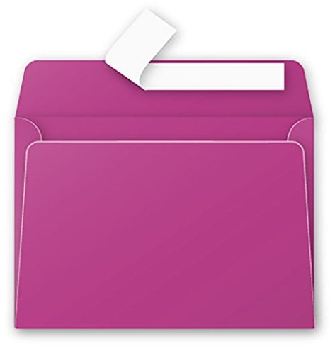 Clairefontaine 5886C - Packung mit 20 Umschläge Pollen, Format C6, 114 x 162mm, selbstkelbend, 120g, ideal für Einladungen und Korrespondenz, Bordeaux, 1 Pack