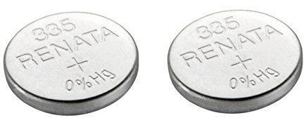 2 x Renata 335 Watch Battery Swiss Made Silver Oxide 1.5 Also = SR512SW, SB-AB, 280-68, V335, 622