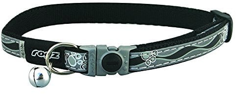 ROGZ CB08-A Halsband Nightcat, S, schwarz