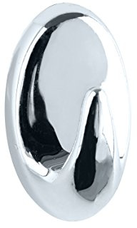 WENKO Zwerghaken Chrom 6er Set - 6er Set, Kunststoff, 1.5 x 2.5 x 1.5 cm, Chrom