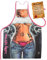 Mega Sexy Küchenschürze Kochschürze Grillschürze mit Gratis Urkunde - Lady Tattoo - lustiger Scherzartikel Geschenkidee Geschenk Fasching