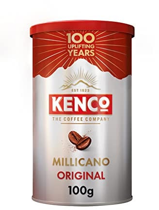 Kenco Millicano Original Instant Coffee 100g (Pack of 6 Tins, Total 600g)