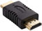POPPSTAR - Couplage Adaptateur HDMI (mâle à mâle) (Full HD 1080p, 4K UHD 2160p), câble d'extension HDMI - Connexion, Contacts plaqués Noir, Or