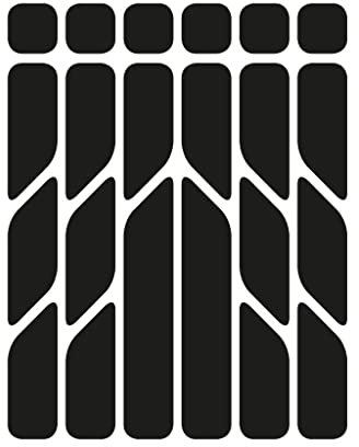 Riesel Design - „re:flex everywhere“ Fahrrad Reflektoren, Aufkleber Fahrrad, reflektierende Sticker für Fahrräder oder Helm/reflection Bike Sticker für mehr Sicherheit - stealth