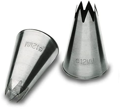 Lacor - 68928 - Pack 6 Boquilla Estrella Inox. 8cm