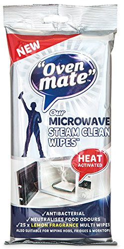 Oven Mate Microwave Steam Clean Cleaning Cloths - Pack of 25
