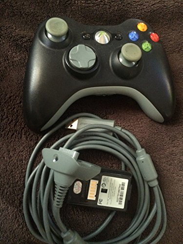 Microsoft Xbox 360 Wireless Controller - Volante/mando (Gamepad, Inalámbrico, 40 h, AA)