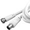 Vivanco SAT Empfängeranschlusskabel F-Stecker <-> Koaxstecker, 1,5m