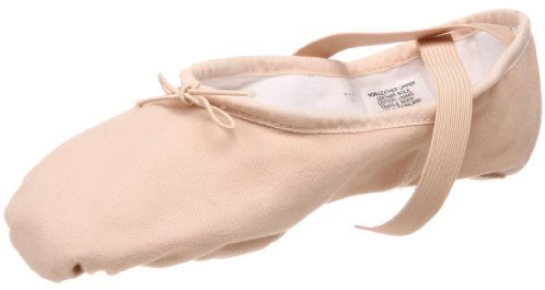 Bloch Damen-Ballettschuh mit geteilter Sohle aus Segeltuch, Rose, 33 EU