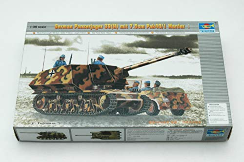 Trumpeter 00354 Kit de modélisme PzKpfw 39 (H) Char Chasseur avec 7,5 cm Pak 40/1 Marder