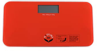 NewlineNY Step-on Mini Reise Badezimmerwaage - rot orange