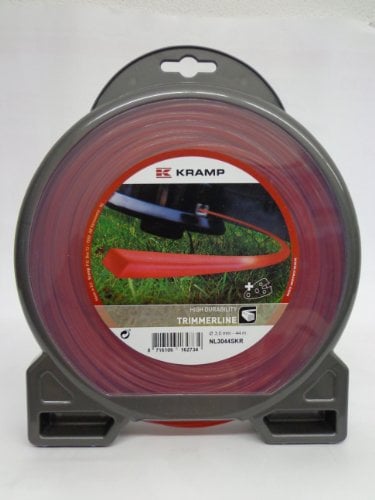 Trimmer Line Mähfaden 4- Kant für alle Motorsense Nylon rot 3,0 mm x 44 m