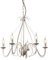 Qazqa - Landhaus I Vintage Klassischer Kronleuchter I Chandelier Creme 5-flammig - Giuseppe - Stahl Rund - LED geeignet E14