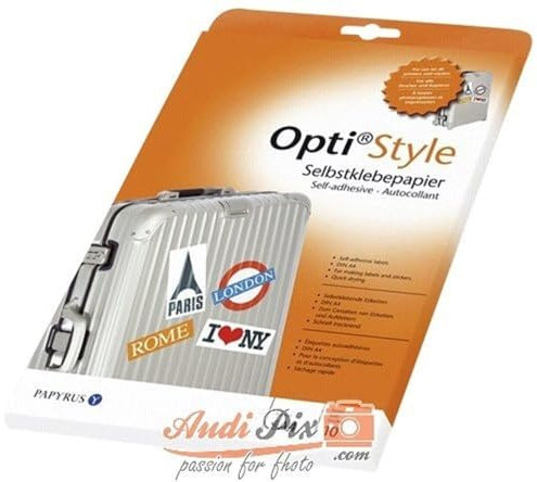 Papyrus 88081990 Selbstklebepapier Selbstklebende Opti Style Etiketten in DIN A4