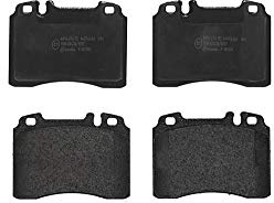 Brembo P 50 010 Bremsbelagsatz, Scheibenbremse - (4-teilig) | Kompatibel mit: MERCEDES-BENZ 124 Cabriolet, 124 Coupe, 124 Stufenheck, 124 T-Model, 190, C-CLASS, CLK, CLK Cabriolet