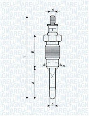 Magneti Marelli 062900016304 Glühkerze