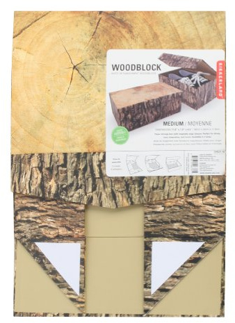 Kikkerland KKOR23, M, Medium, Holzklotz-Design