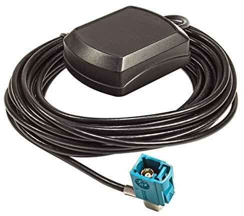 tomzz Audio 1100-003 GPS Antenne Fakra Stecker Innenmontage Magnet 5m Kabel kompatibel mit Audi Mercedes VW Blaupunkt Zenec MFD2 MFD3 RNS300 RNS310 RNS510