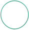 HOOPOMANIA Hula Hoop Rohling 16mm [70cm - grün] einfarbiger Kunststoffring aus HDPE