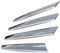 OMAC Kühlergrill Leisten Grillleisten kompatibel mit Mercedes Vito W639 2010-2014 Chrom 4x