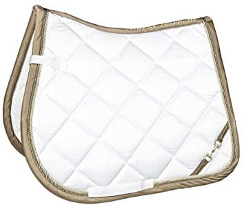 Lauria Garrelli Golden Gate Bit Tapis de Selle Blanc; Une Taille