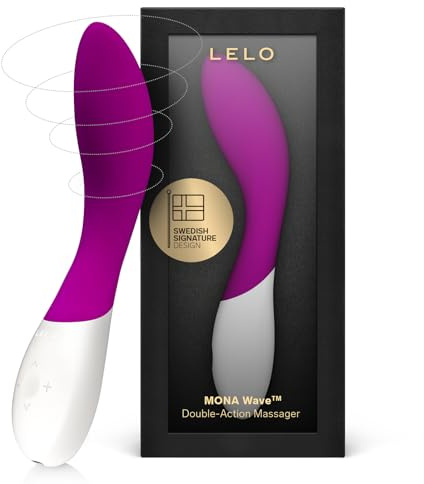 LELO MONA Wave Vibrierender Massager für Frauen, G Punkt Stimulator für Sie, Vibrator mit WaveMotion-Technologie und 10 Vibrationsformen, Vibrator Frauen, Vibrator leise, Deep Rose