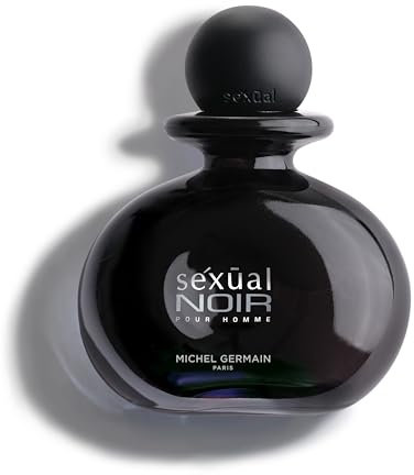 Michel Germain Sexual Noir Pour Homme - Woody Cologne for Men - Notes of Bergamot, Lavender and Moss - Infused with Natural Oils - Long Lasting - Suitable for any Occasion - 75 ml EDT Spray