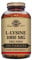 Solgar L-Lysine 1000 mg - Food Supplement, Pack of 250 Tablets - Premium Amino Acid Range - Vegan, Gluten Free