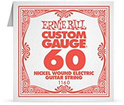 Ernie Ball Nickel Wound Single Guitar Strings .060 Gauge Single String