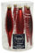Christbaumschmuck Glas Oliven 15cm x 6 Stück Anhänger weihnachtsrot