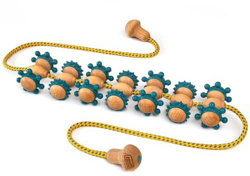 SISSEL® Fit-Roller Seil-Roller | Muskelentspannung und Durchblutungsförderung | Ökologisch & Phthalatfrei | Kombination aus Tradition & Moderne | Vielseitige Rückenmassage | Wellness & Gesundheit