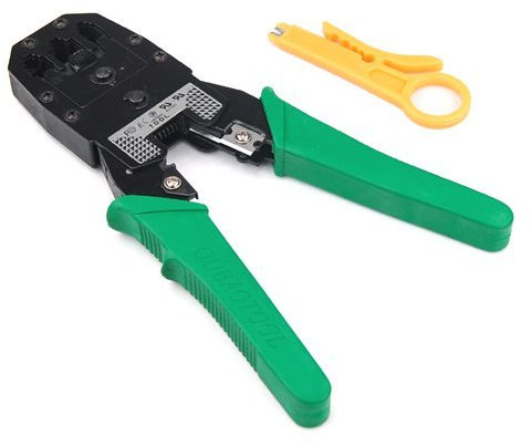 Link-e - Pince à sertir pour Cable reseau RJ45 / RJ12 / RJ11 + Pince à dénuder