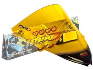 Puig 4623G Racing Windscreen optimised aerodynamics, Yellow