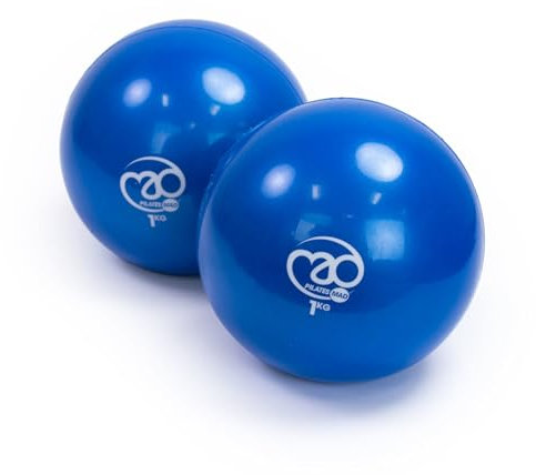 Pilates-Mad - Balles lestées (1 kg) (Bleu)