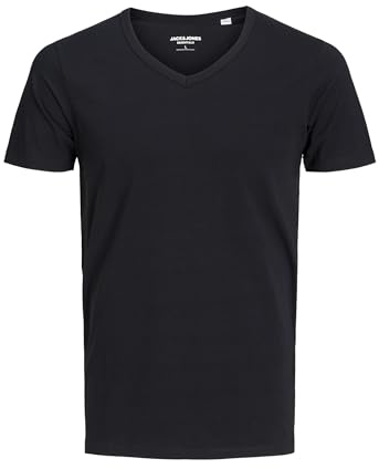 JACK & JONES Men's Basic V-Neck Tee S/S Noos T-Shirt (Pack of 1)