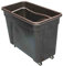 Chabrias Ltd (235 Litre Mobile Glass Bottle Recycling Bin, Skip, Bar Truck, UK Made, Black Bottle Skip, Wheeled Waste Bin, Mobile Recycling Container, Large Waste Container