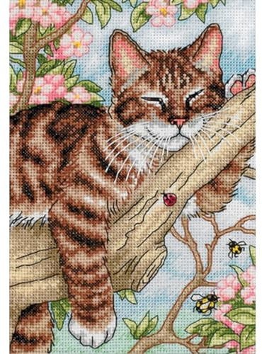 Napping Kitten - Cross Stitch Kit
