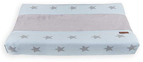 Baby's Only - Wickelauflagenbezug Star - Baby Blau/Grau - 45x70 cm