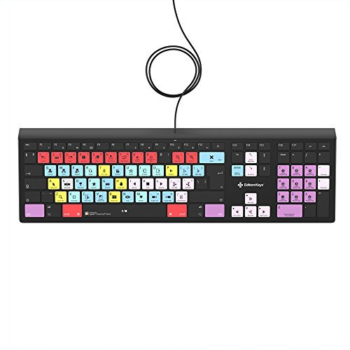 Teclado retroiluminado para Final Cut Pro X, modelo del Reino Unido